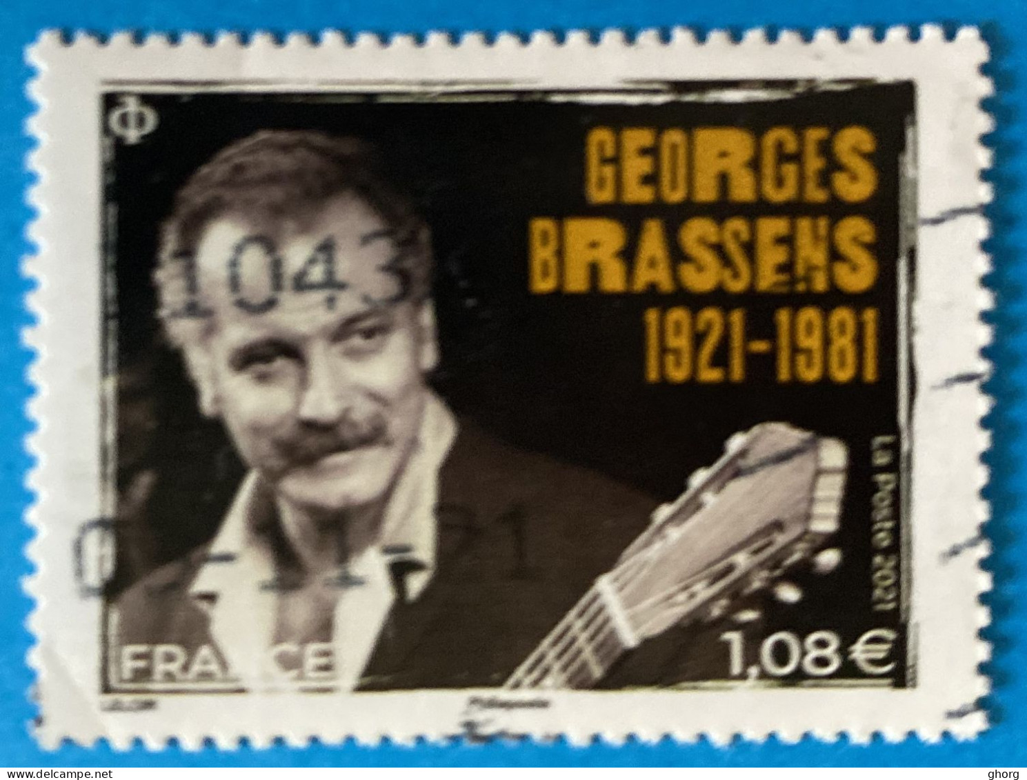 France 2021 : Georges Brassens, Auteur Compositeur Et Interprète Français N° 5531 Oblitéré - Gebruikt