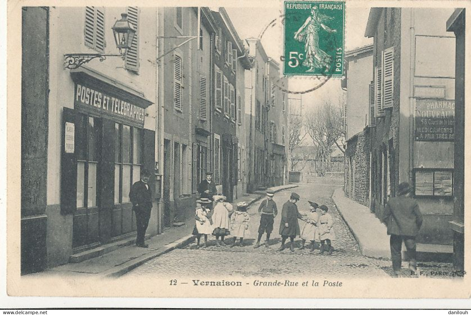 69 // VERNAISON   Grande Rue Et La Poste 12 - Sonstige & Ohne Zuordnung