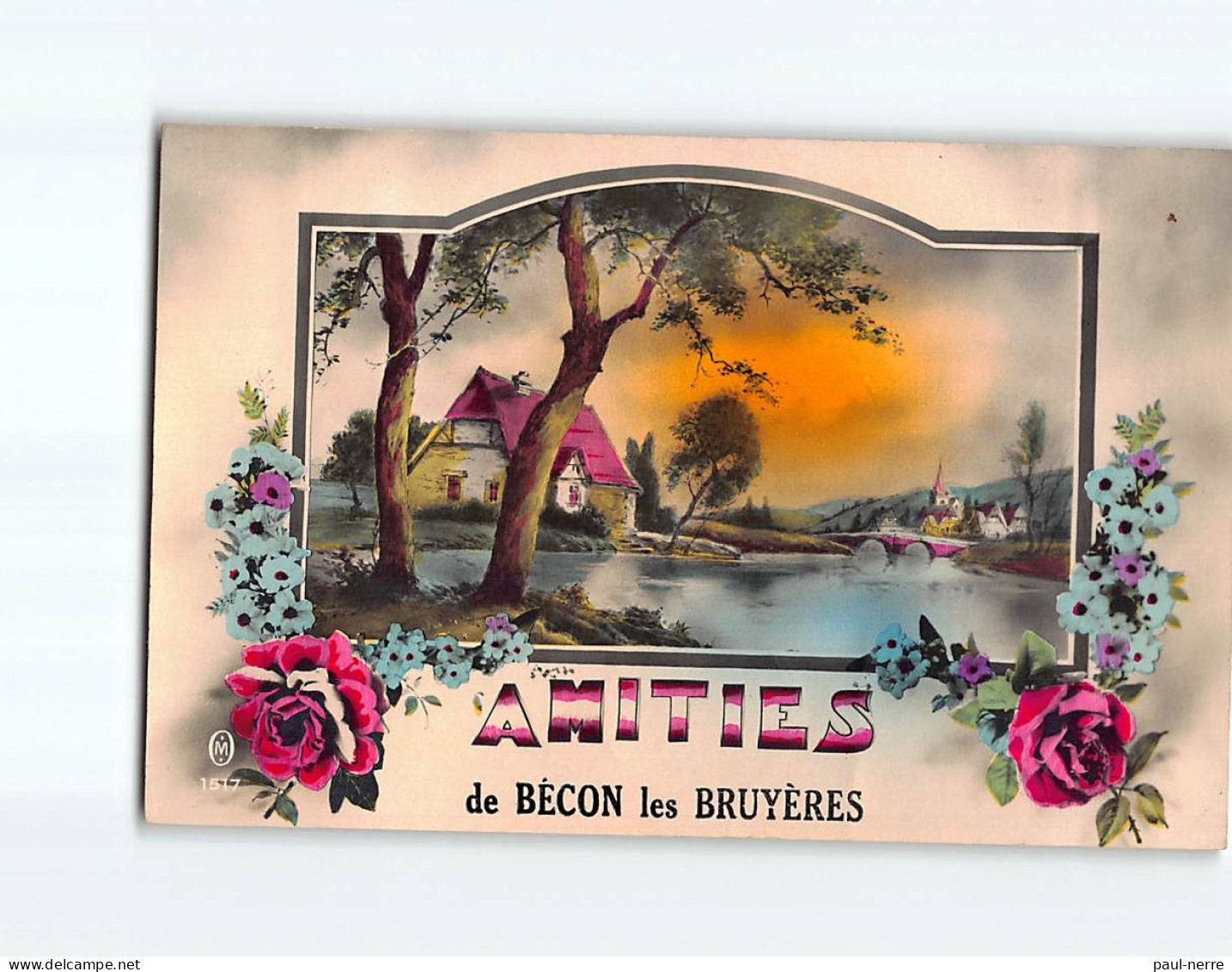 BECON LES BRUYERES : Carte Souvenir - état - Other & Unclassified