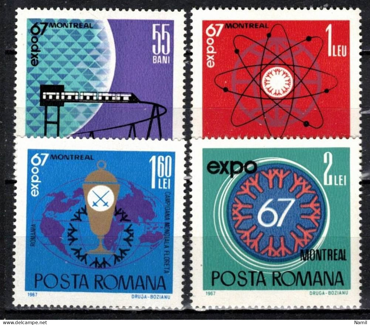 ** Roumanie 1967 Mi 2635-8 (Yv 2341-4), (MNH)** - Unused Stamps