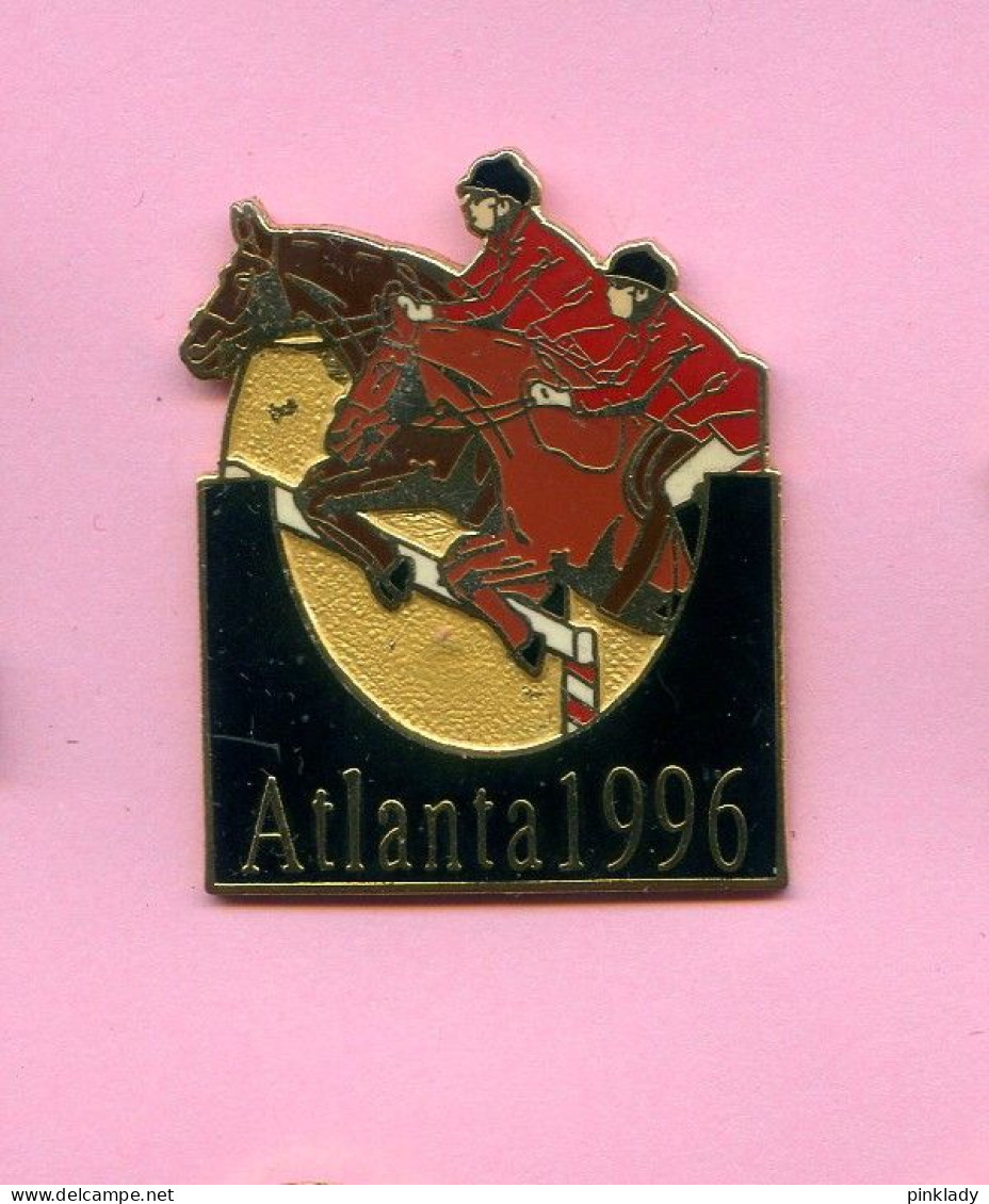 Superbe Pins Jeux Oympiques Usa Atlanta 1996 Cheval Jumping Egf Ab197 - Giochi Olimpici