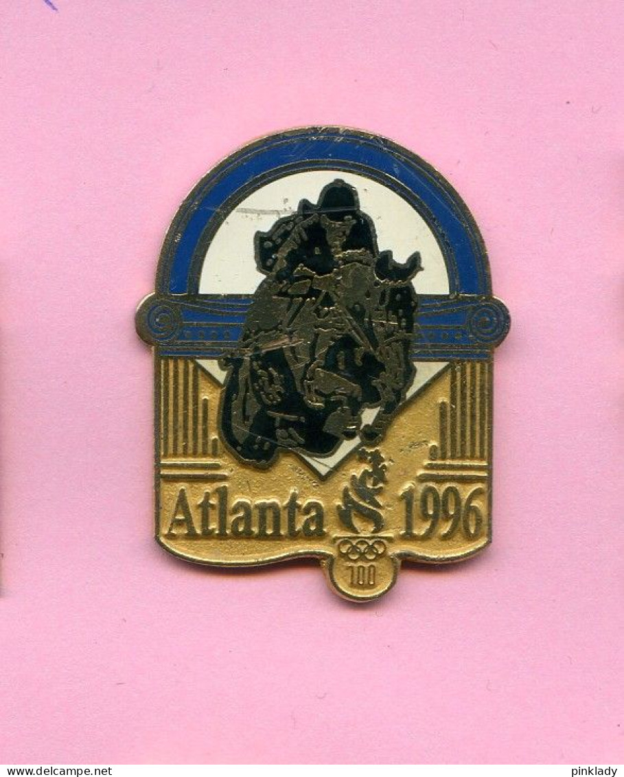 Superbe Pins Jeux Oympiques Usa Atlanta 1996 Cheval Jumping Egf Ab198 - Olympische Spelen