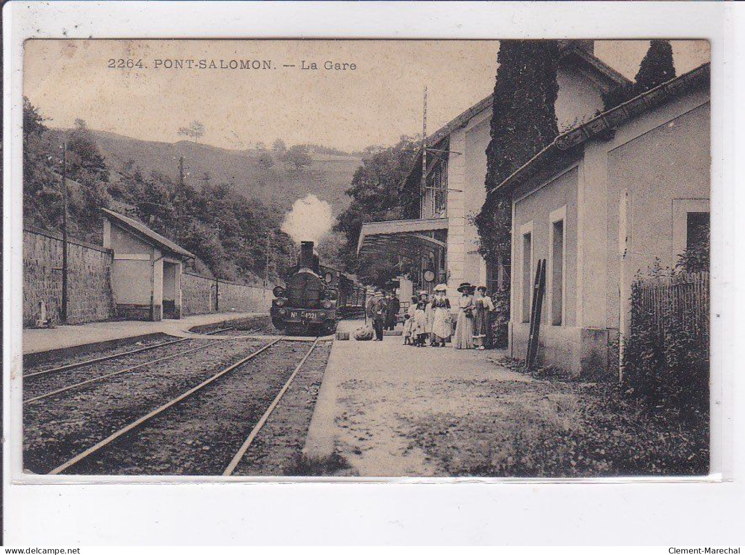 PONT-SALOMON: La Gare - état - Other & Unclassified