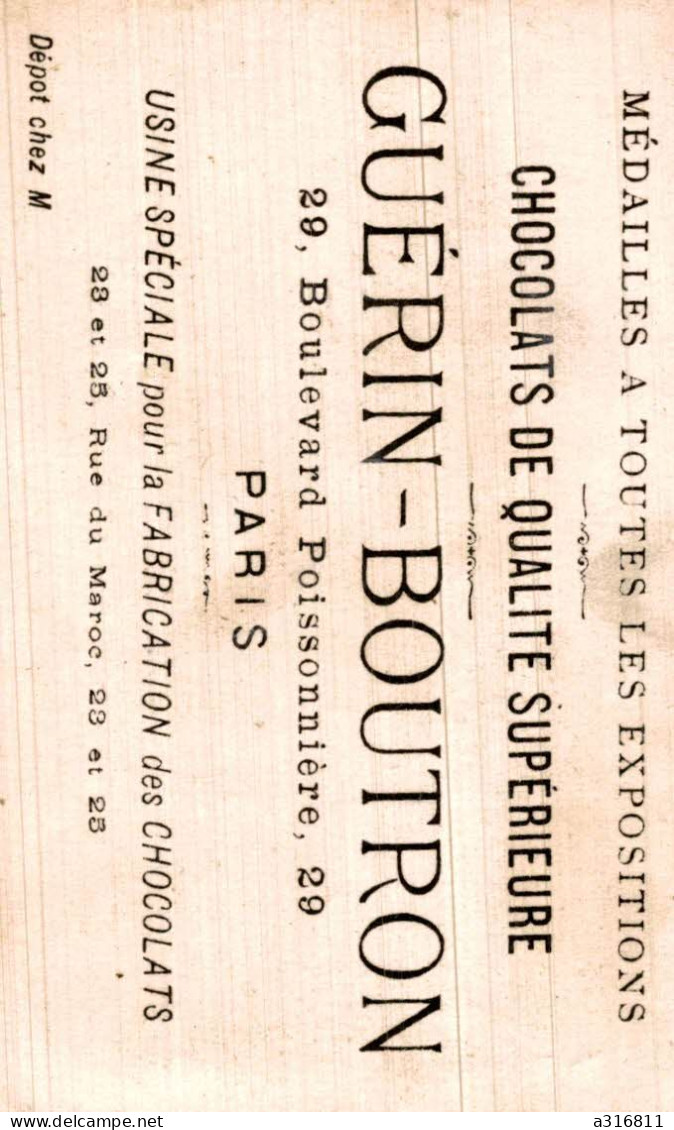 CHROMO DOREE..GUERIN BOUTRON...PETITES FILLES FLEUR DANS UN CORNET LITH.VALLET MINOT...SECHERESSE - Guérin-Boutron