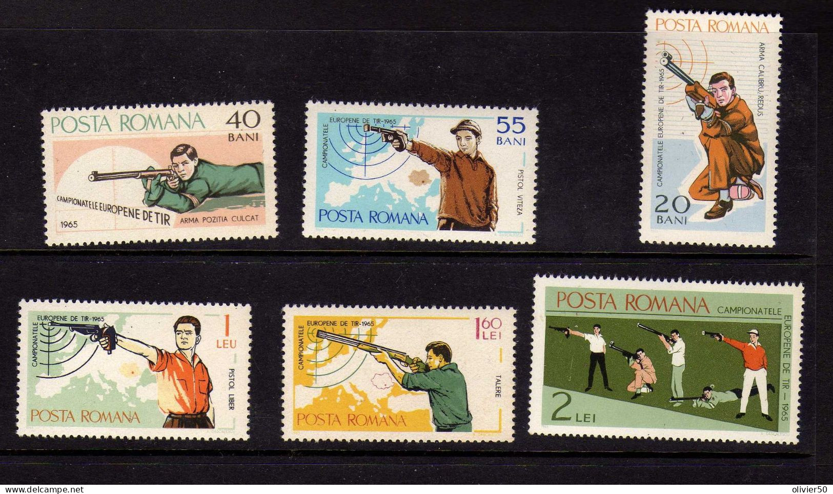 Roumanie - 1965 -. Championnat Europeen  De Tir Sportif - Neufs** - MNH  - - Neufs