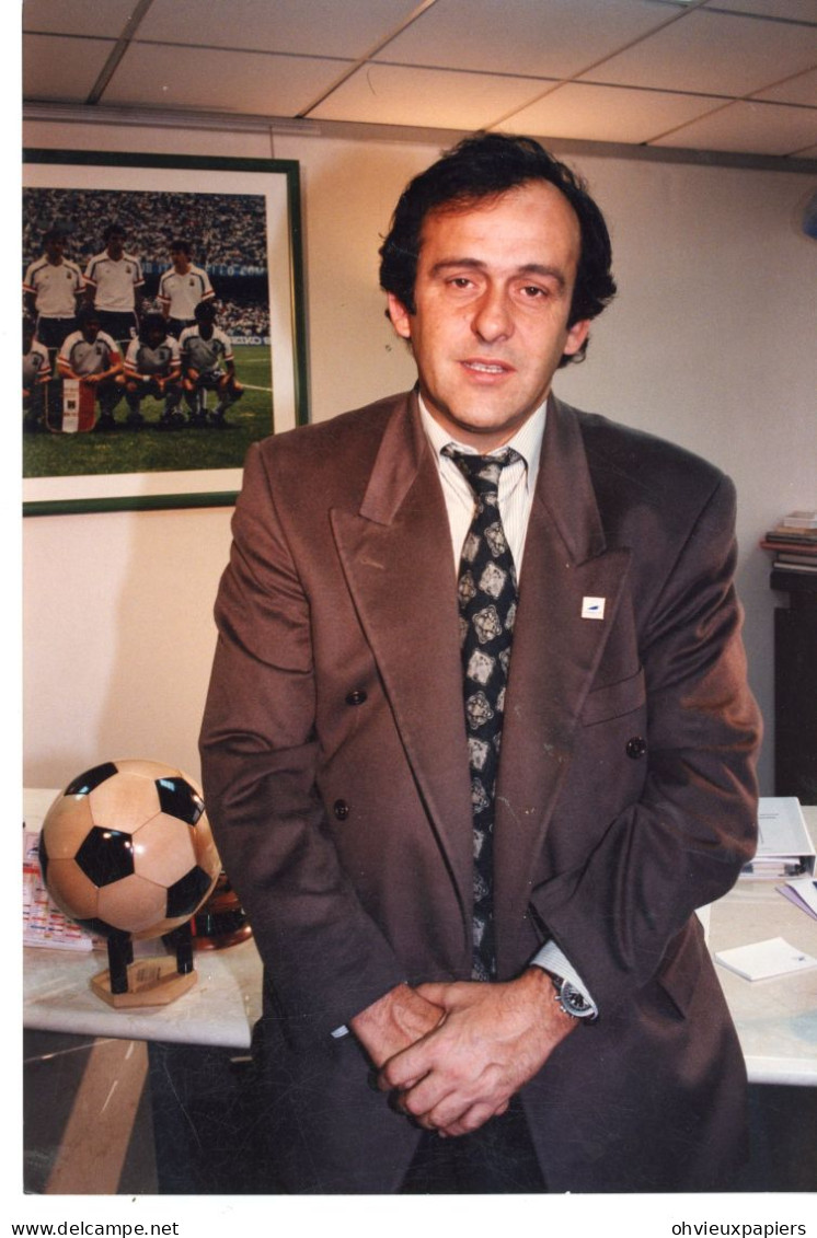 lot de5  photos  MICHEL PLATINI   et la coupe du monde de football 1998 SIPA PRESS