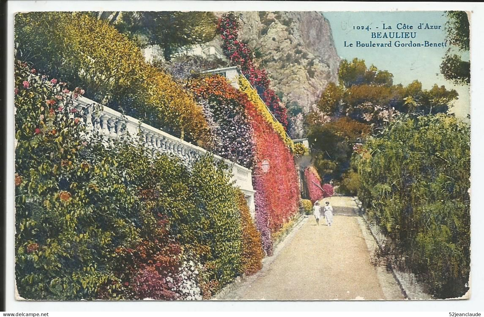 Le Boulevard Gordon-Benett   1920-30     N° 1024 - Beaulieu-sur-Mer