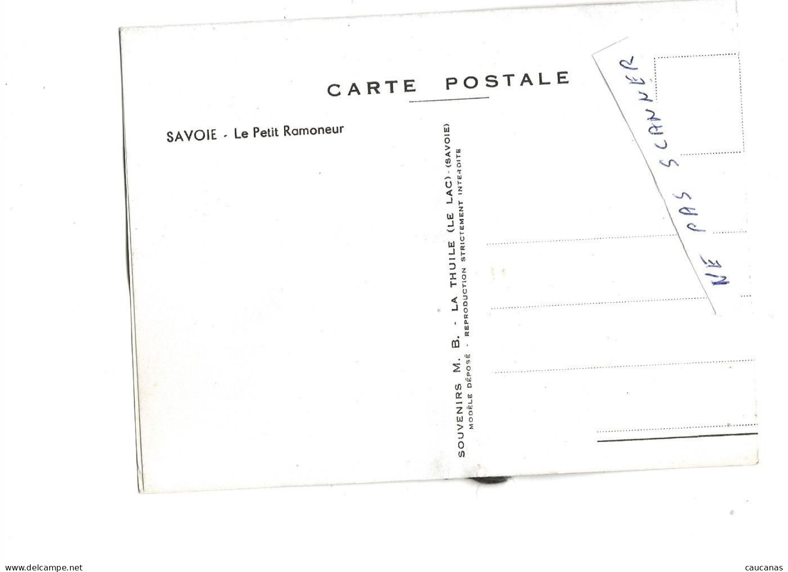 Carte Originale ; Vêtements En Tissus  Le Petit Ramoneur - Other & Unclassified