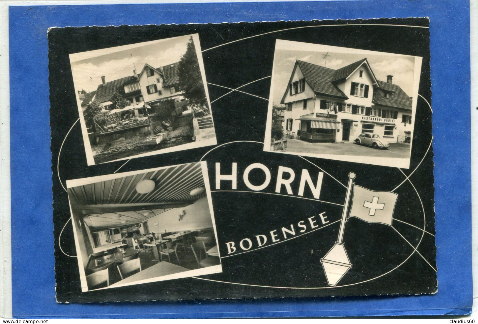 SUISSE  , HORN - Bodensee  , Restaurant  - GRUTIL  .  Multi - Vues  .cpsm  10,5 X 15 - Autres & Non Classés