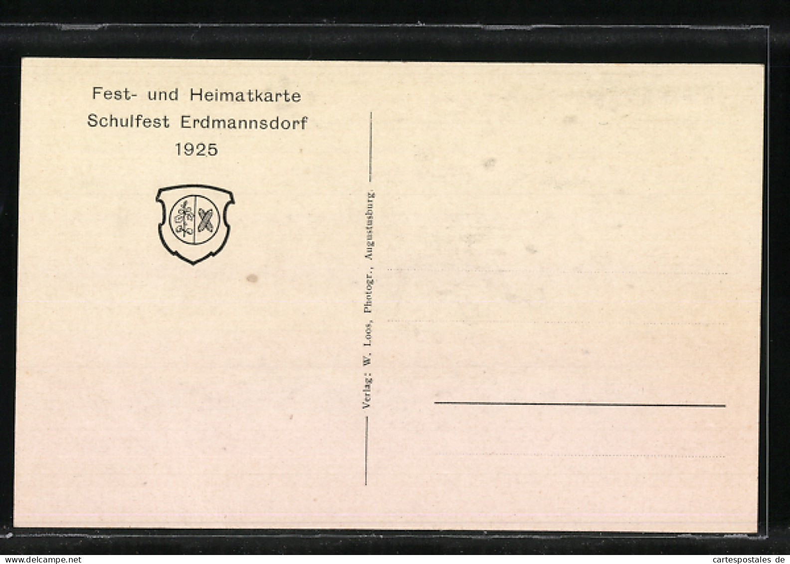 AK Erdmannsdorf / Sa., Schule Mit Anlagen, Anlasskarte Schulfest 1925  - Other & Unclassified