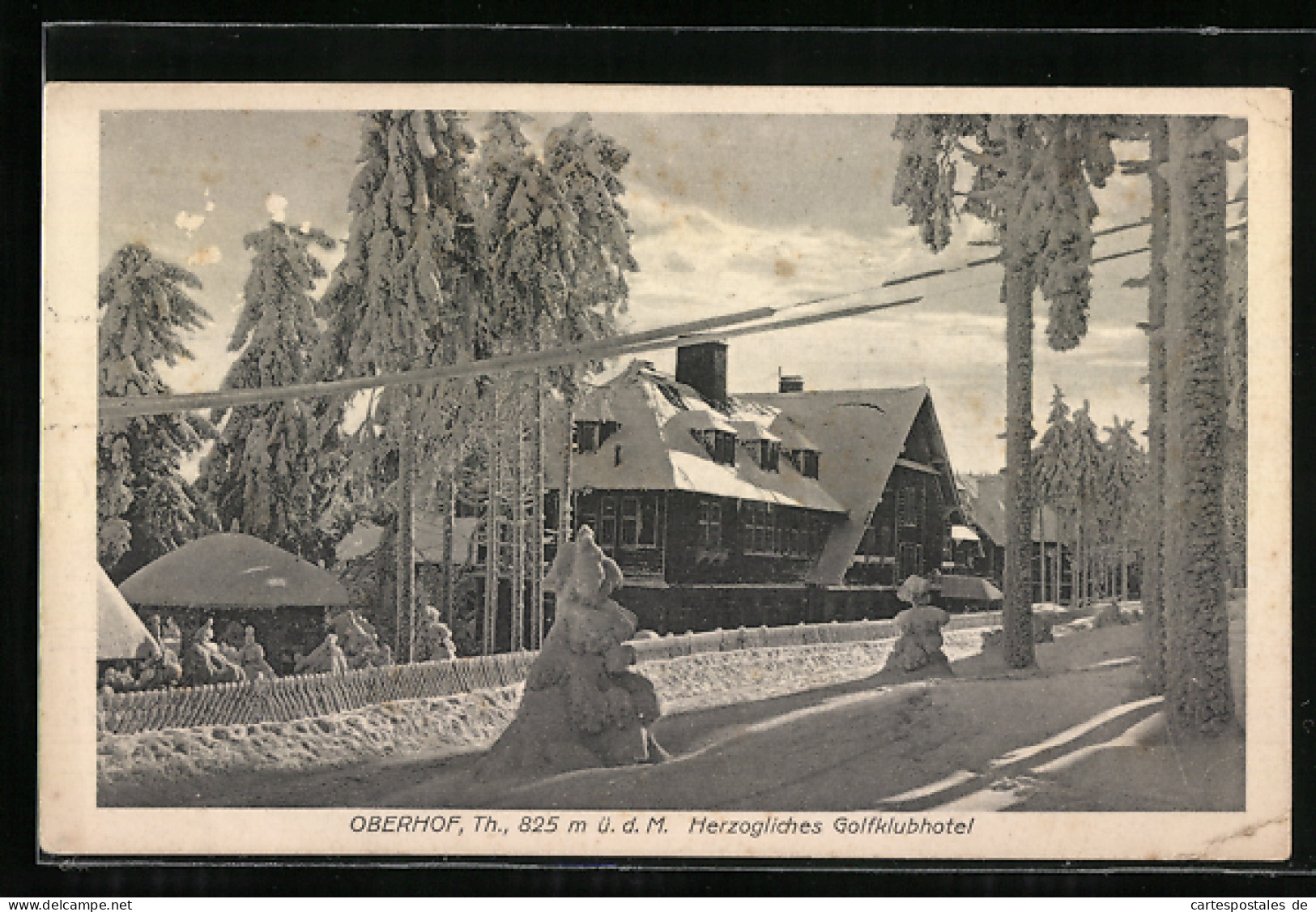 AK Oberhof / Th., Herzogliches Golfklubhotel Im Schnee  - Oberhof