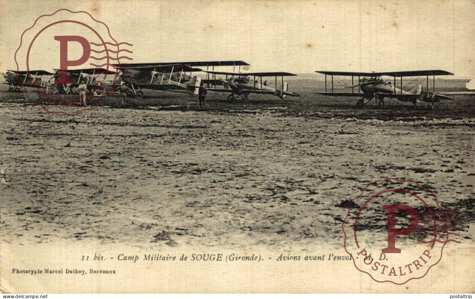 Souge - Camp Militaire - Avions Avant L'envol. MILITAR. MILITAIRE. - 1914-1918: 1ère Guerre