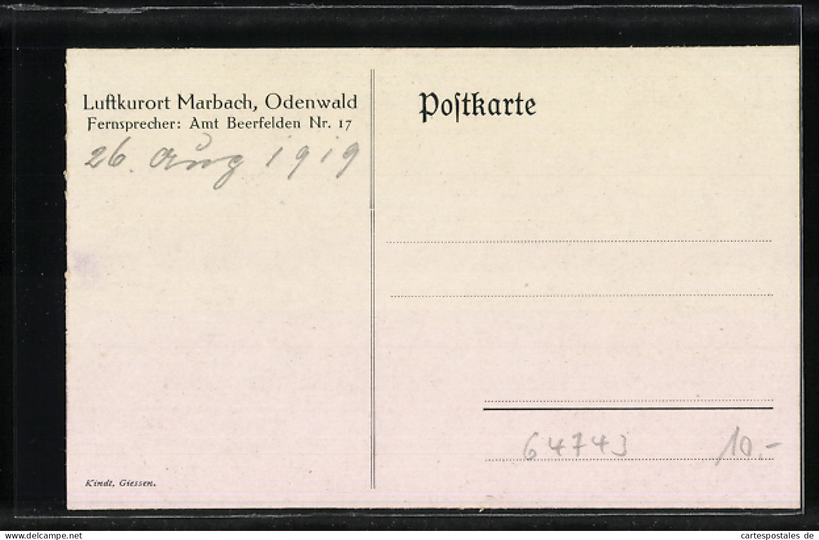 AK Marbach / Odenwald, Ortspartie Mit Fachwerkhaus  - Odenwald