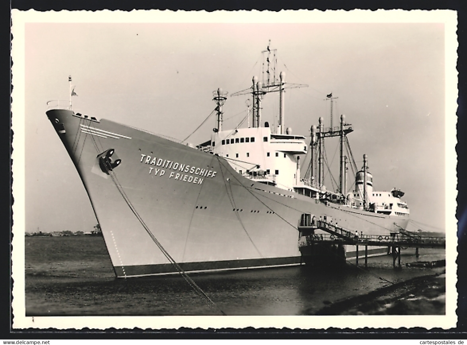AK Warnemünde, Traditionsschiff Typ Frieden  - Steamers