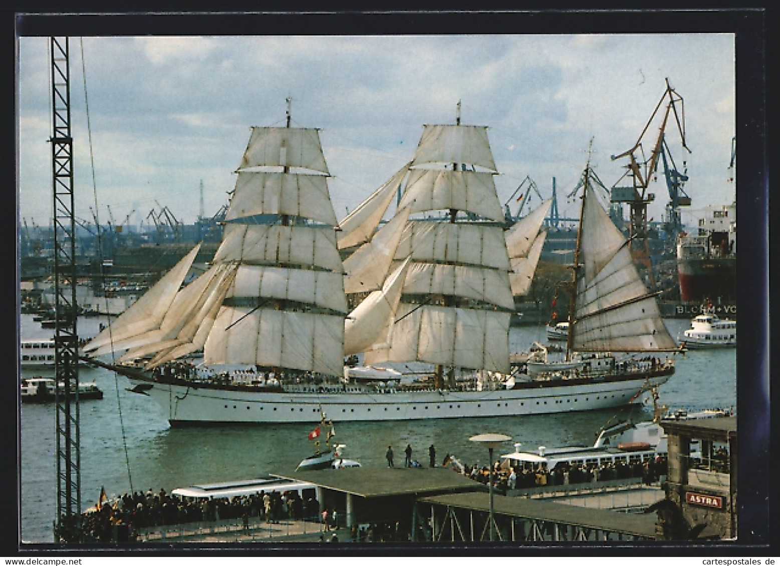 AK Hamburg, Segelschulschiff Gorch Fock Im Hafen  - Sailing Vessels