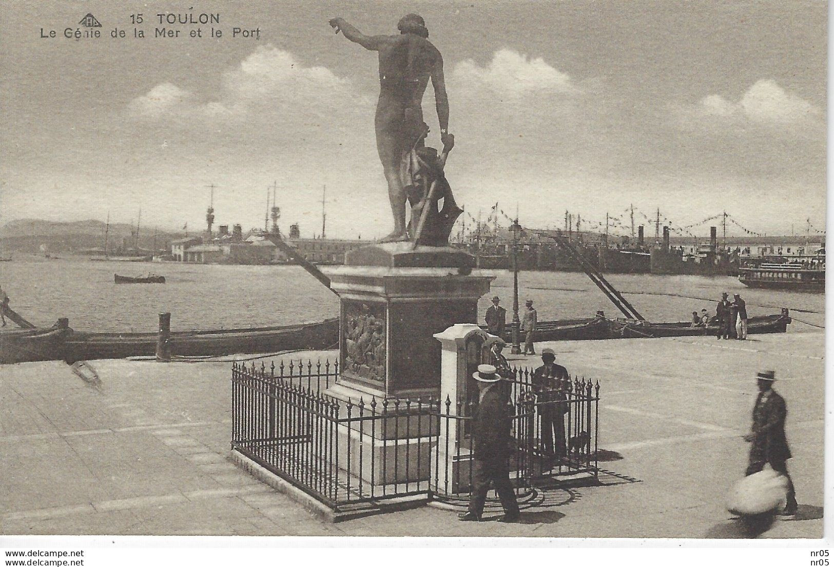 83  - TOULON ( Var )  - Le Genie De La Mer Et Le Port - Toulon