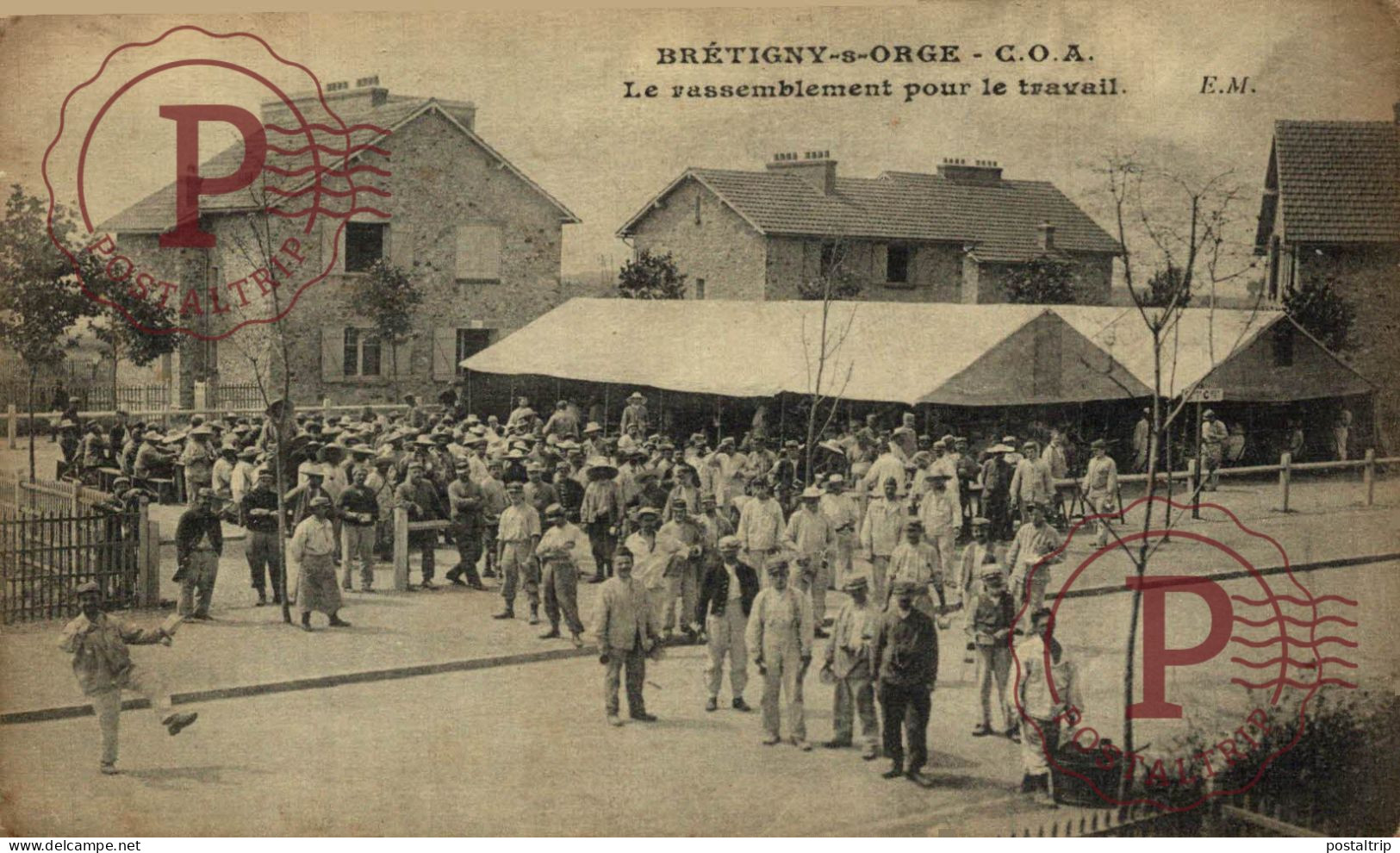 BRÉTIGNY-S-ORGE - RASSEMBLEMENT POUR LE TRAVAIL . MILITAR. MILITAIRE. - Barracks