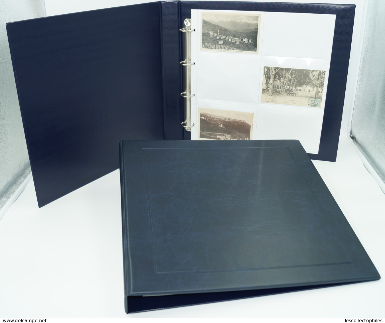 CLASSEUR ALBUM SAFE GRANDE CONTENANCE + 40 FEUILLES FOND BLANC POUR 480 CARTES POSTALES ANCIENNES OU MODERNE - 12 CASES - Non-classés