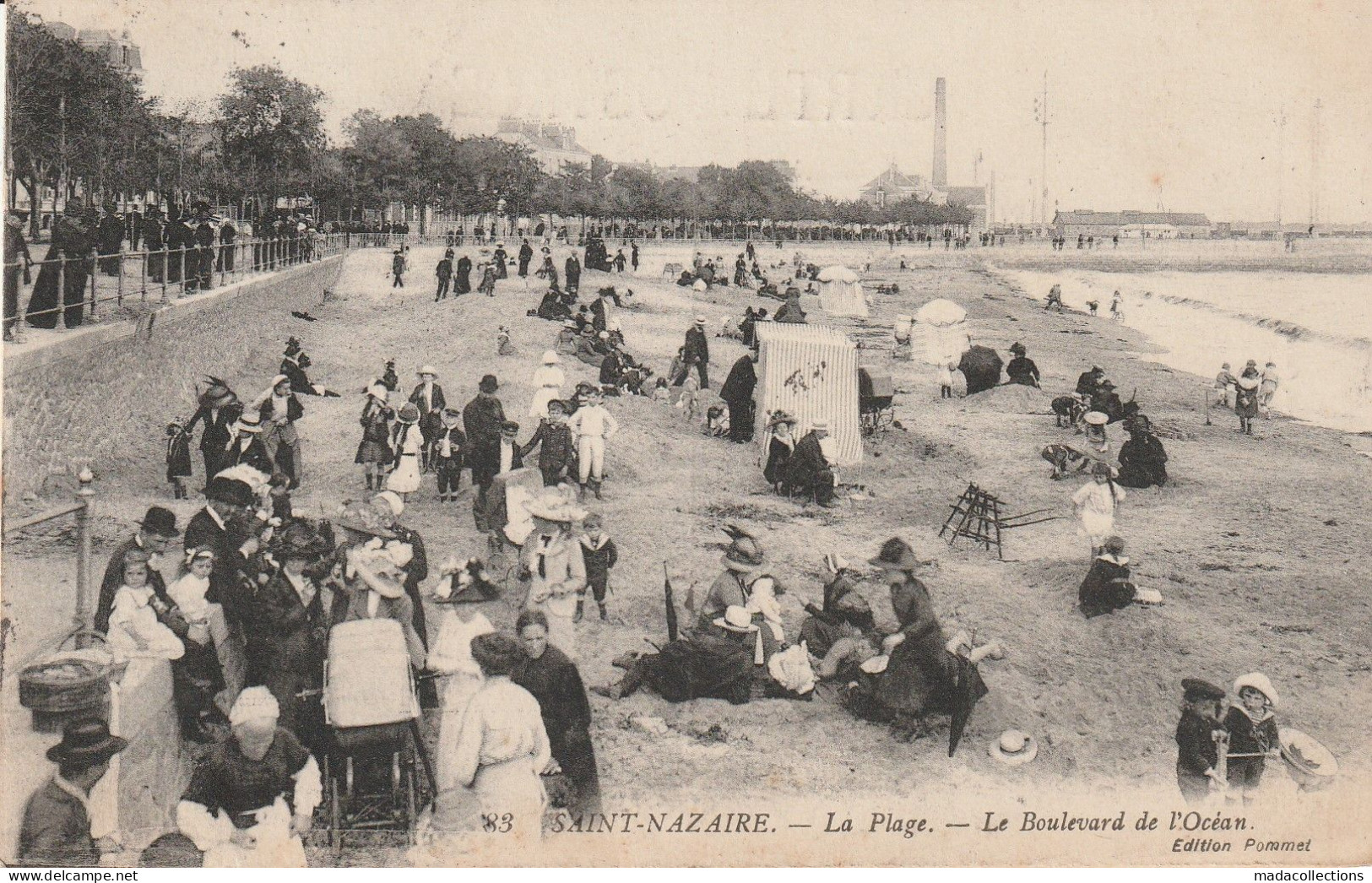 Saint Nazaire (44 - Loire Atlantique)  La Plage  Et Le Boulevard De L'Océan - Saint Nazaire