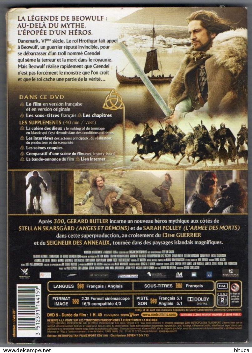 DVD BEOWULF LA LEGENDE VIKING TRèS BON ETAT GERARD BUTLER SARAH POLLEY - Action & Abenteuer