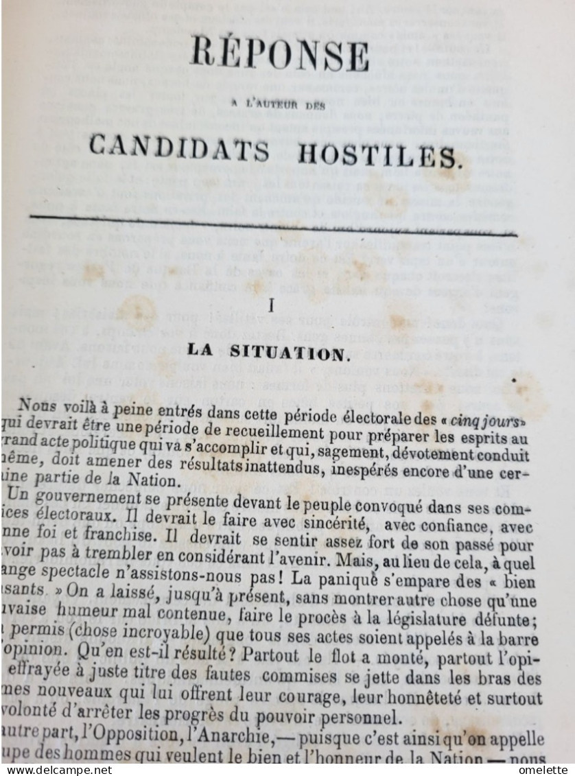 EURE 2ème CIRCONSCRIPTION /ELECTIONS REPONSE CANDIDATS /DUPONT DE L EURE/ALBERT BROGLIE/PAUL ALYS - Historische Documenten