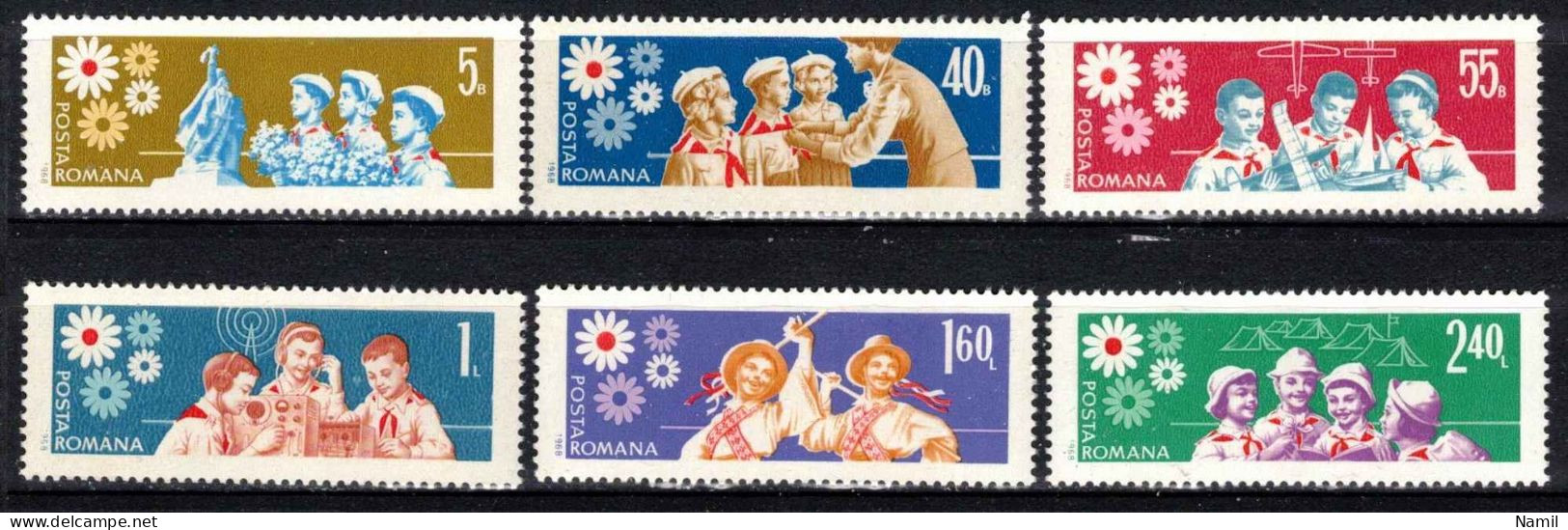 ** Roumanie 1968 Mi 2677-82 (Yv 2381-6), (MNH)** - Ungebraucht