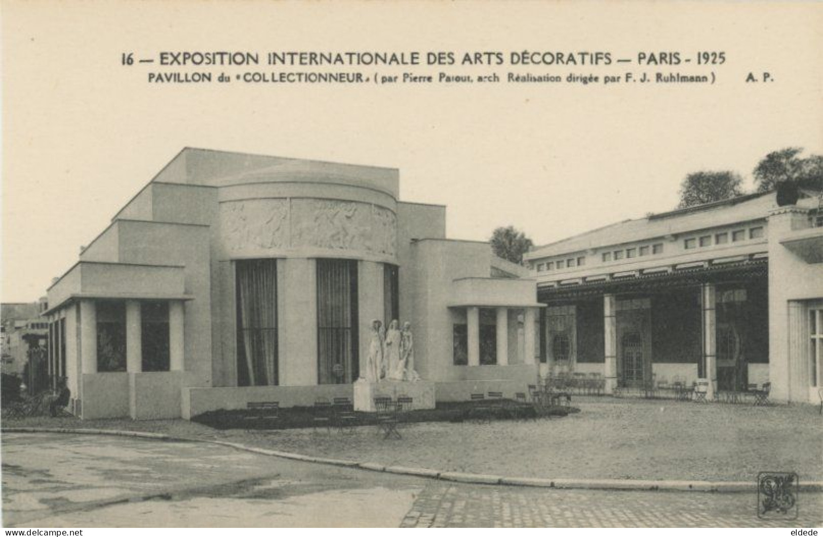 Architecte Pierre Patout Né Tonnerre Mort Souzay Champigny Pavillon Collectionneur Expo Art Deco Paris 1925 - Other & Unclassified