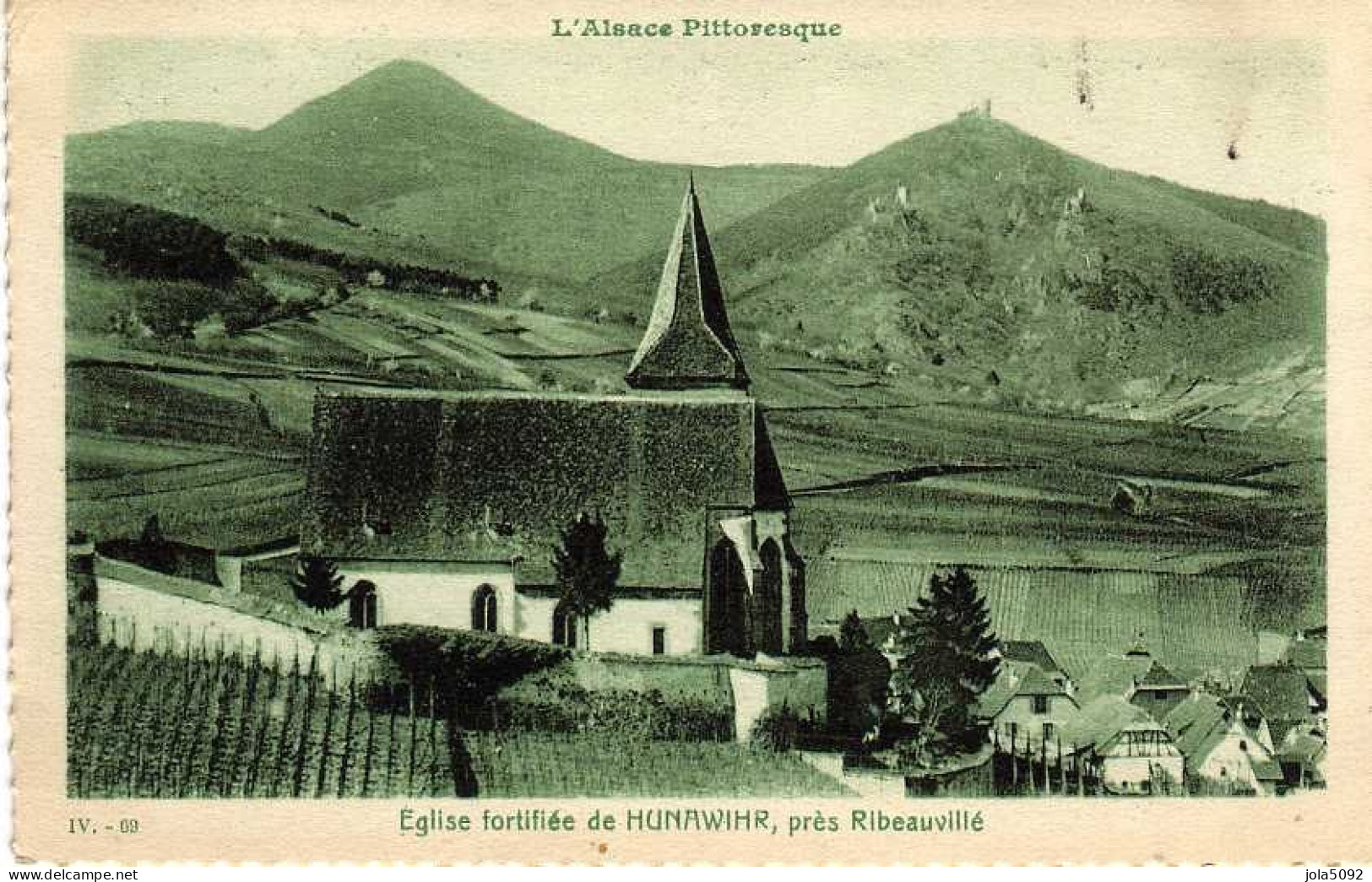 68 - Eglise Fortifiée De HUNAWIHR Près RIBEAUVILLE - Ribeauvillé