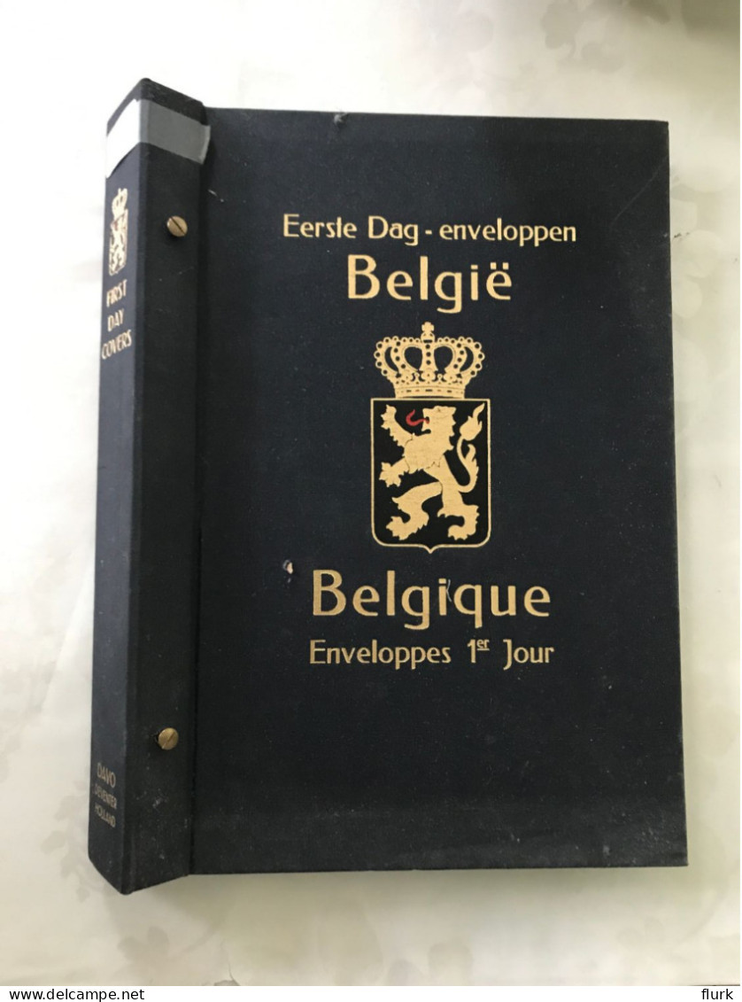 België Belgique Belgium Davo Album Eerste Dag-enveloppen Enveloppes 1er Jour - Reliures Et Feuilles