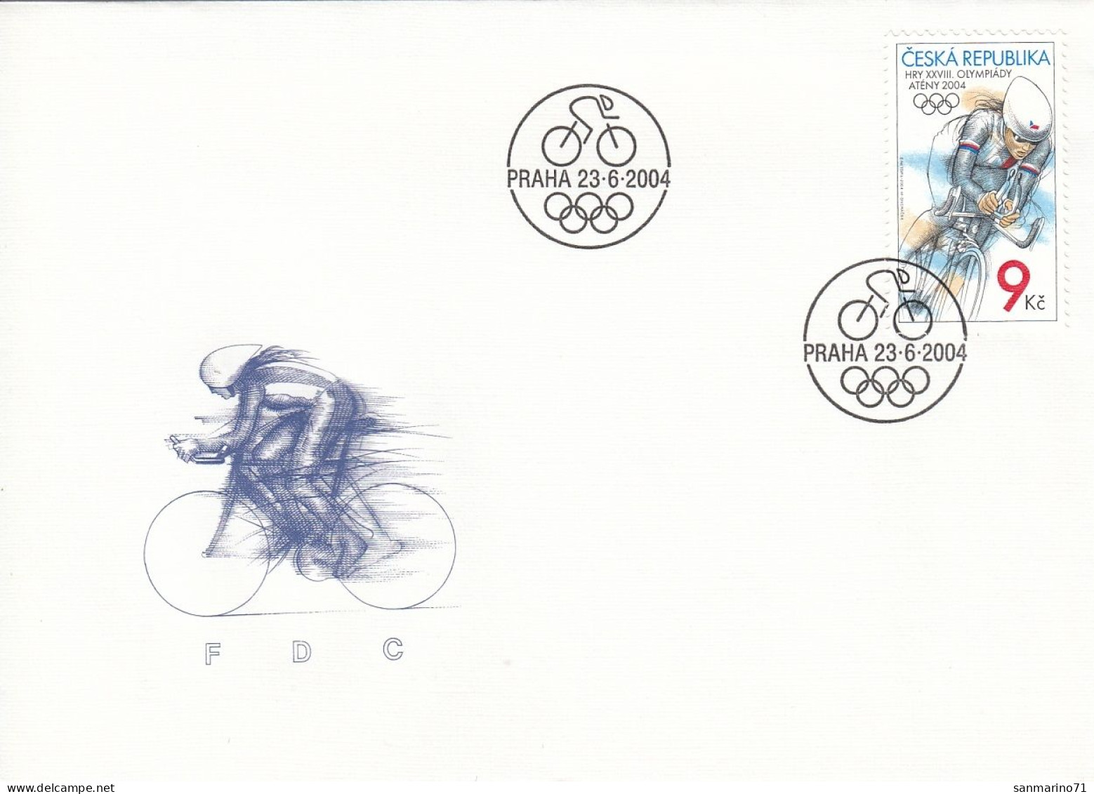 FDC CZECH REPUBLIC 404 - Cyclisme