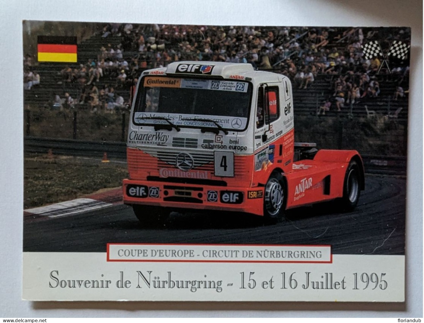 CP - Coupe D'Europe Truck Nürburgring 1995 - Autres & Non Classés
