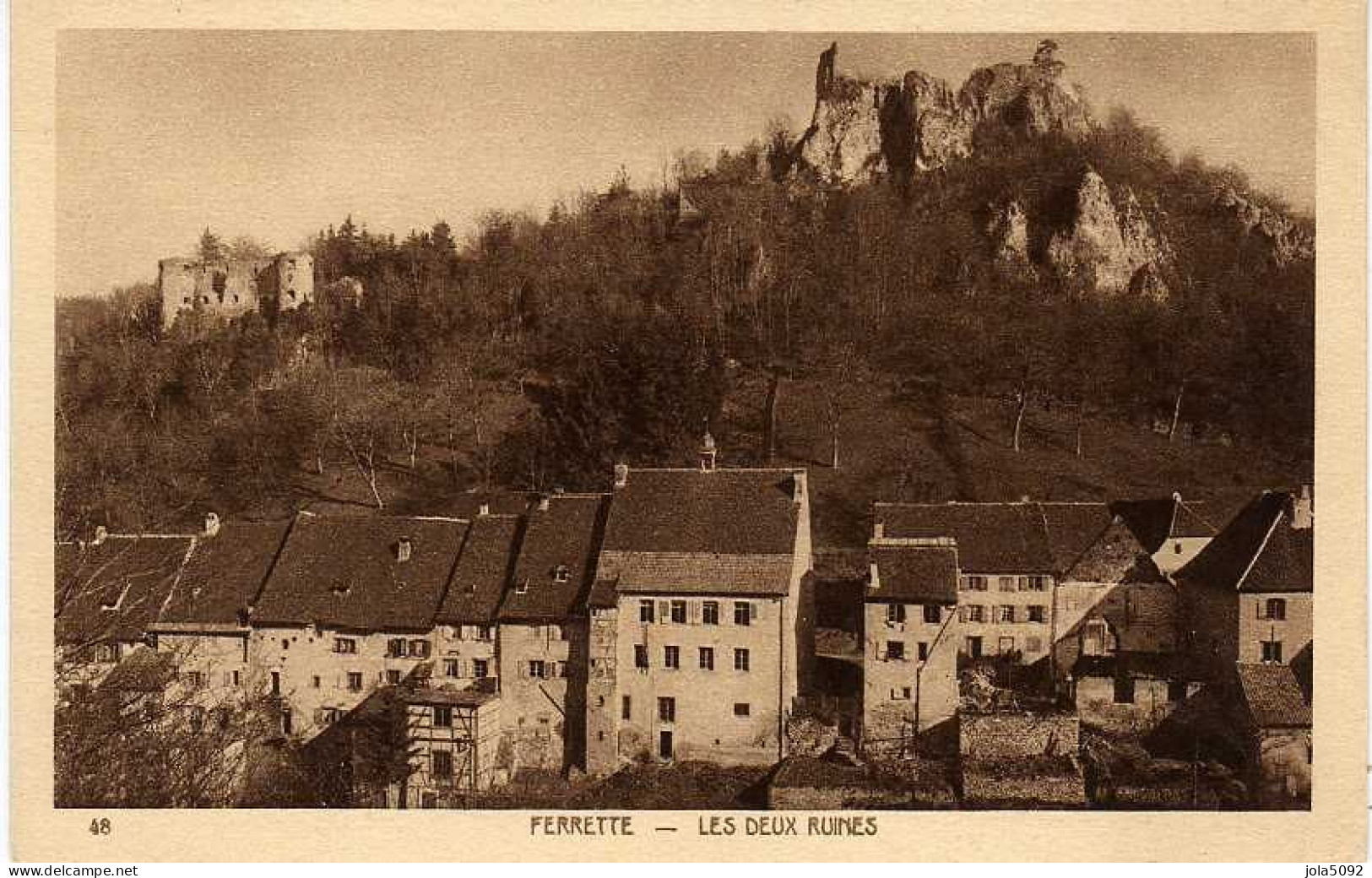 68 - FERRETTE -Les Deux Ruines - Ferrette