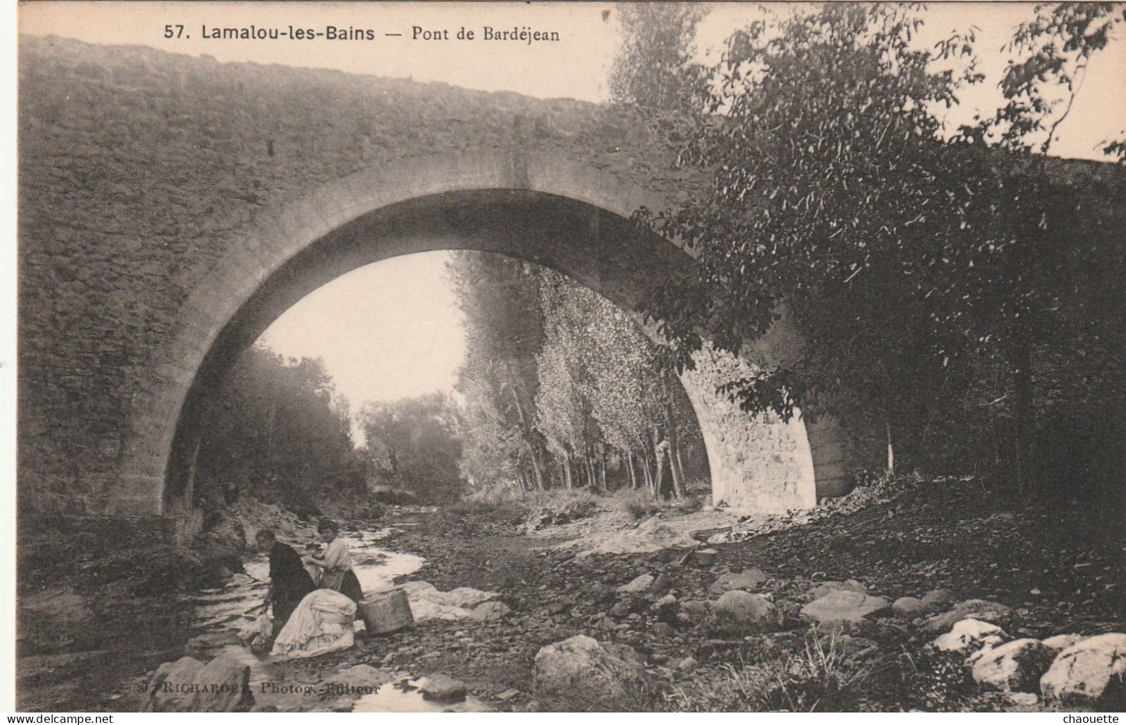 Lamalou Les Bains Le Pont De Bardejean   Lavandieres - Lamalou Les Bains