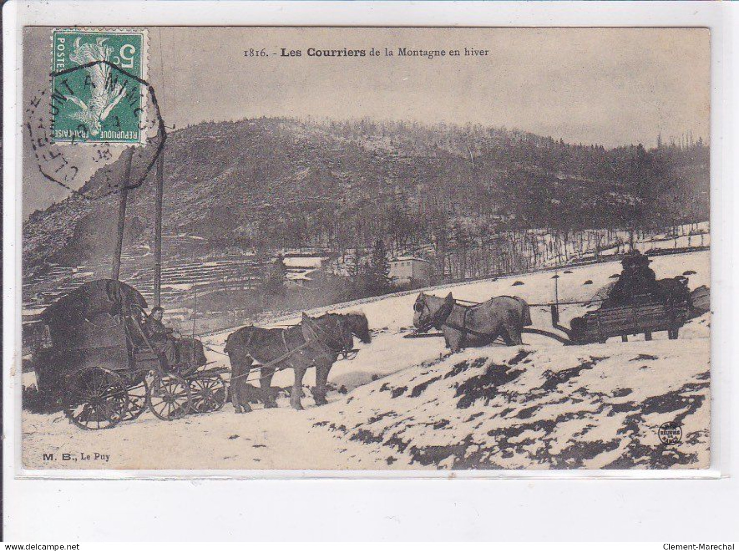 LE PUY-en-VELAY: Les Courriers De La Montagne En Hiver - Très Bon état - Le Puy En Velay