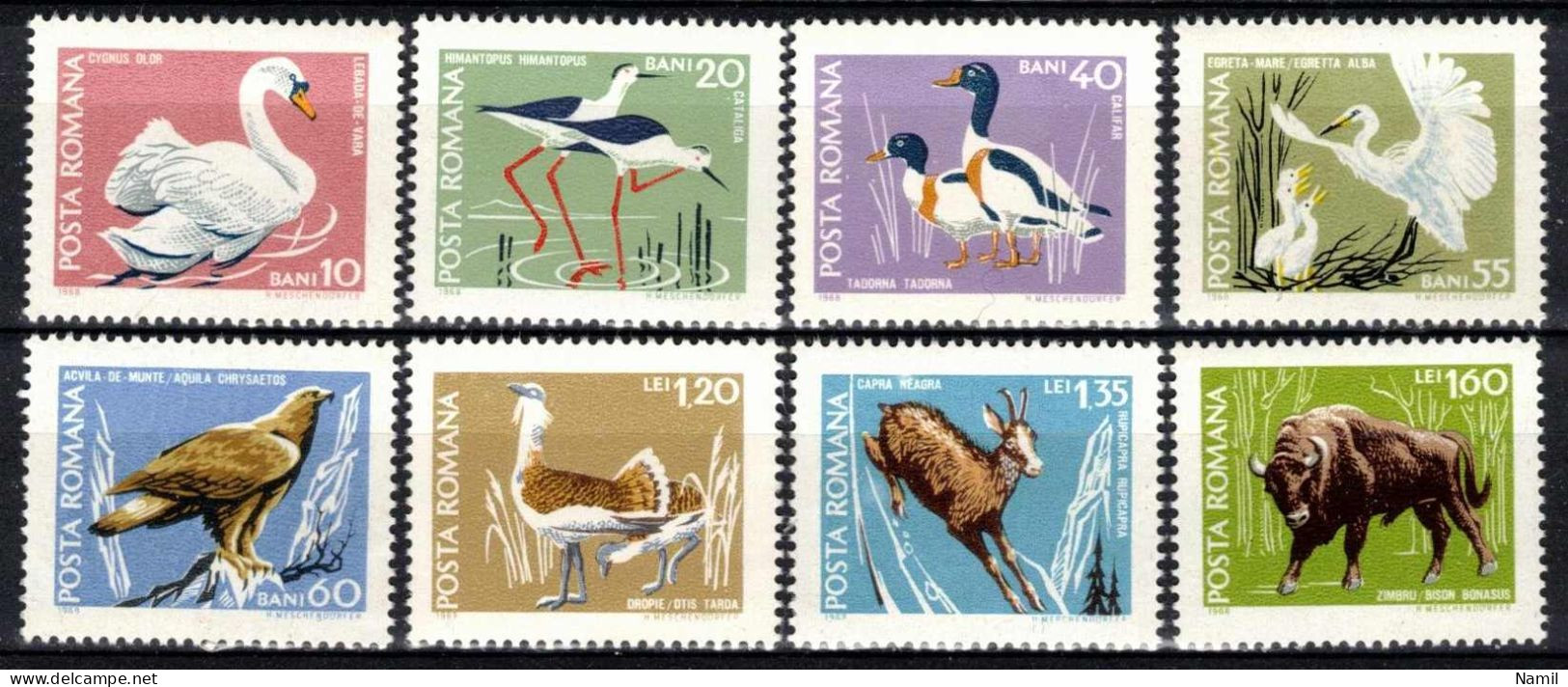 ** Roumanie 1968 Mi 2724-31 (Yv 2423-30), (MNH)** - Unused Stamps