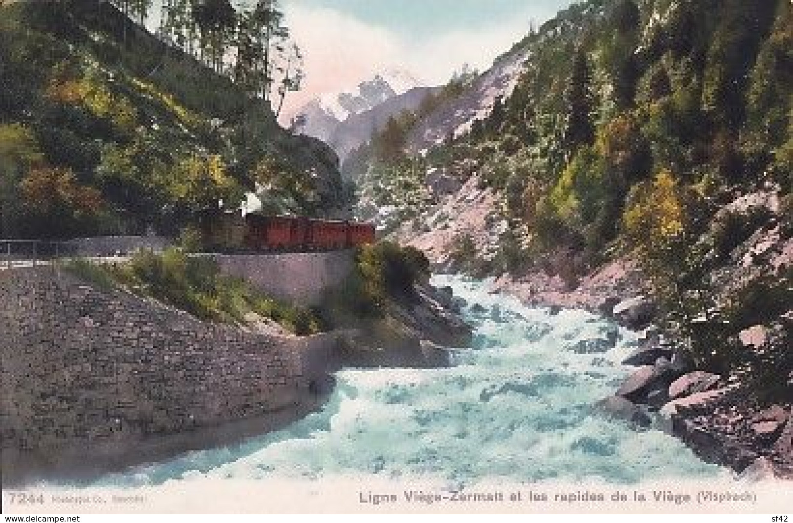 LIGNE VIEGE ZERMATT ET LES RAPIDES DE LA VIEGE - Zermatt