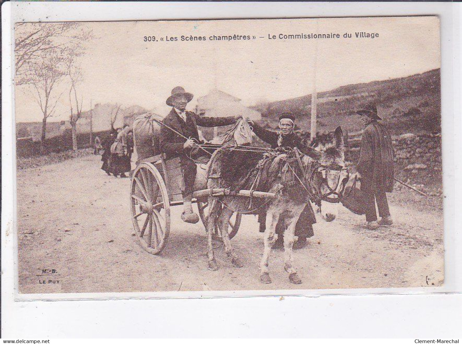 LE PUY-en-VELAY: Le Commissionnaire Du Village, Attelage D'âne - Très Bon état - Le Puy En Velay