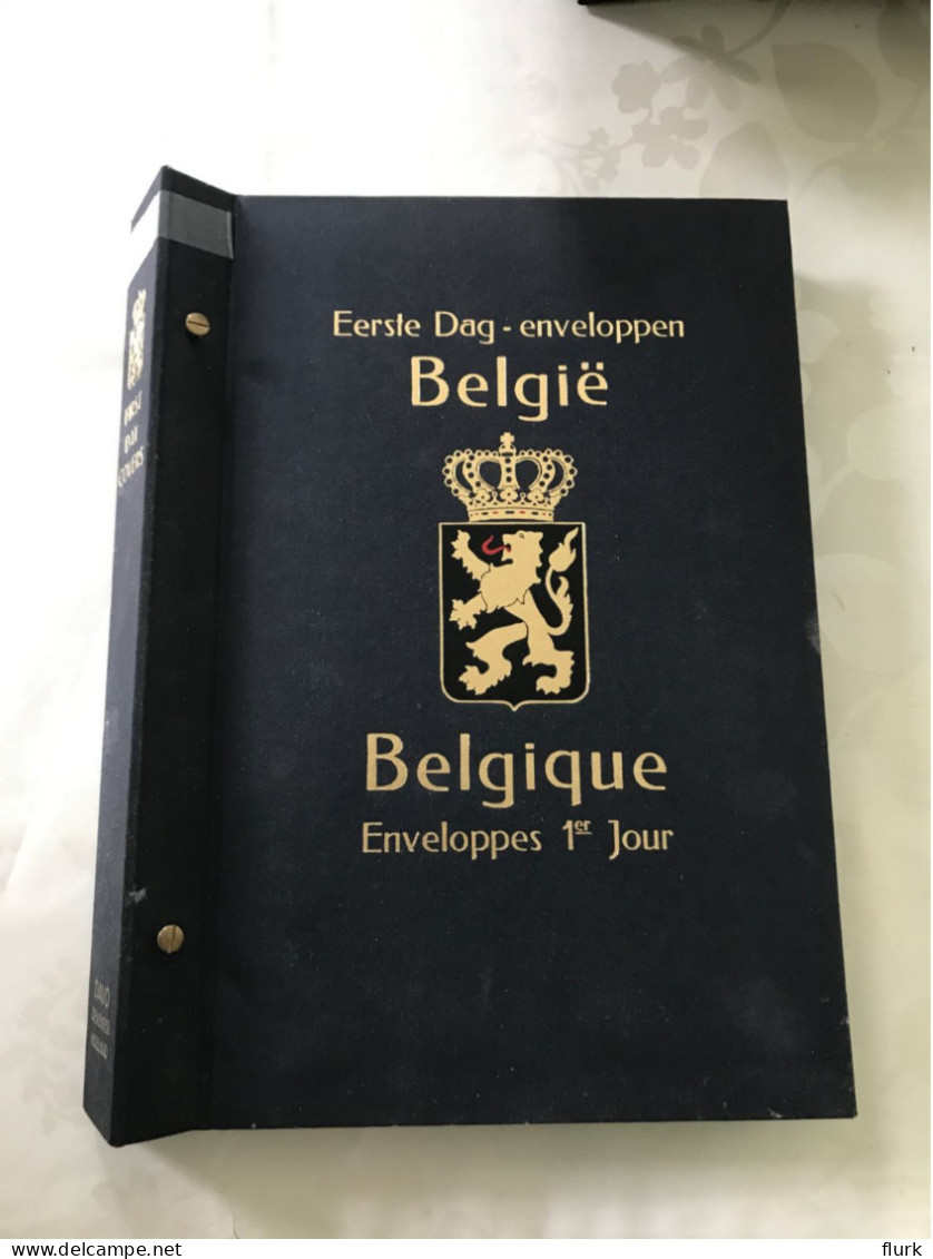 België Belgique Belgium Davo Album Eerste Dag-enveloppen Enveloppes 1er Jour - Bindwerk Met Pagina's