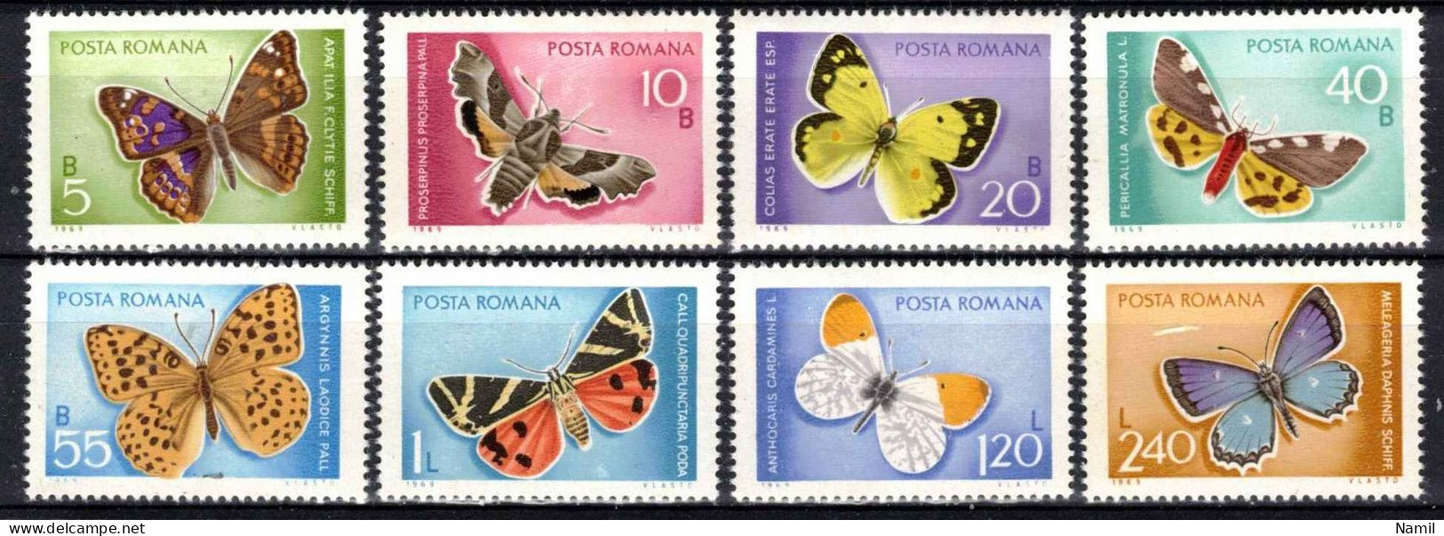 ** Roumanie 1969 Mi 2771-8 (Yv 2468-75), (MNH)** - Unused Stamps