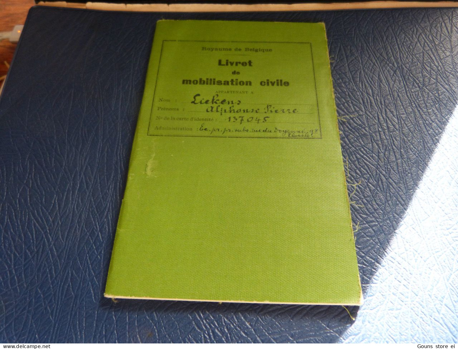 CB22LV38 Livret Mobilisation Civile Militaire De Geel Domicilié Uccle - 1939 - Instituteur - Documents