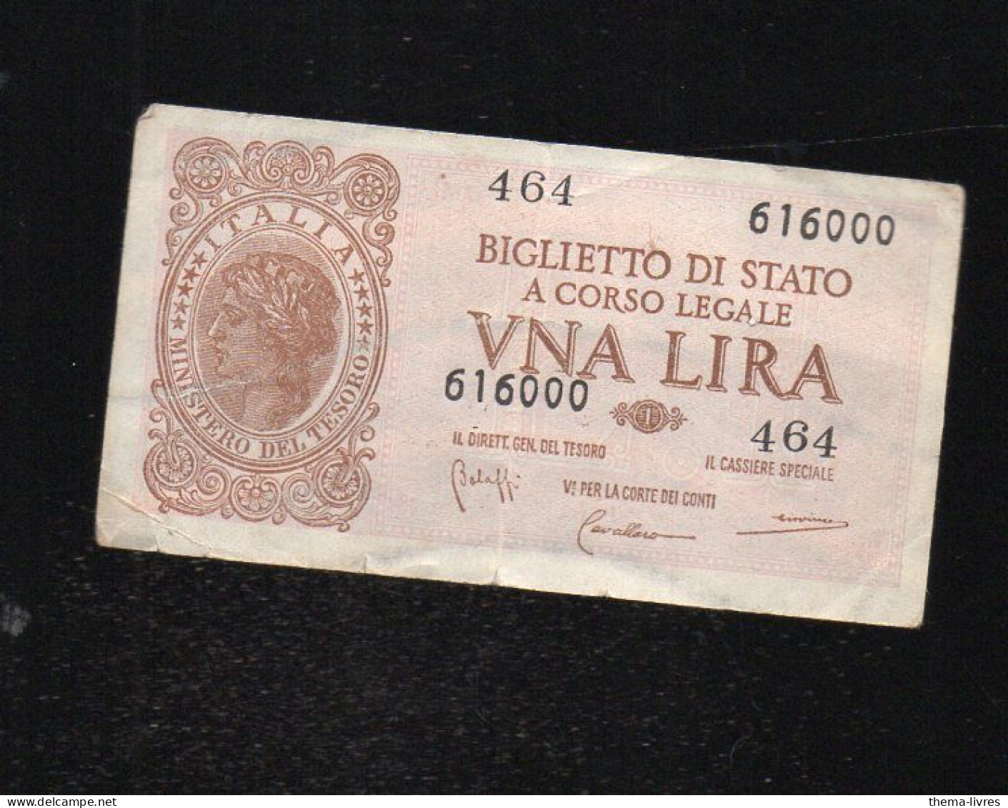 Italie   Billet UNA LIRA 1944  (PPP47292) - Other & Unclassified