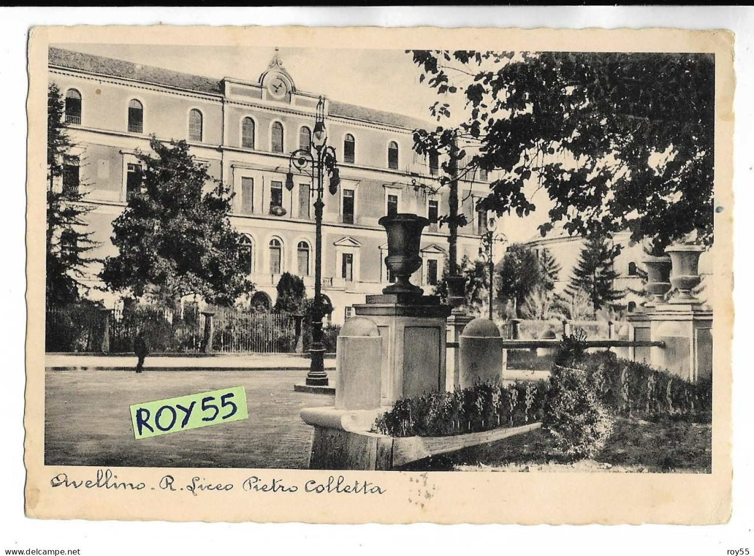 Campania-avellino Regio Liceo Pietro Colletta Veduta Edificio R.liceo Anni 30 - Avellino