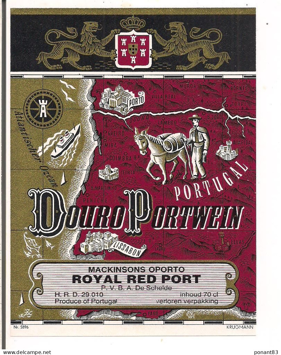 Etiquette Douro Portwein - Royal Red Port - Portugal - - Other & Unclassified