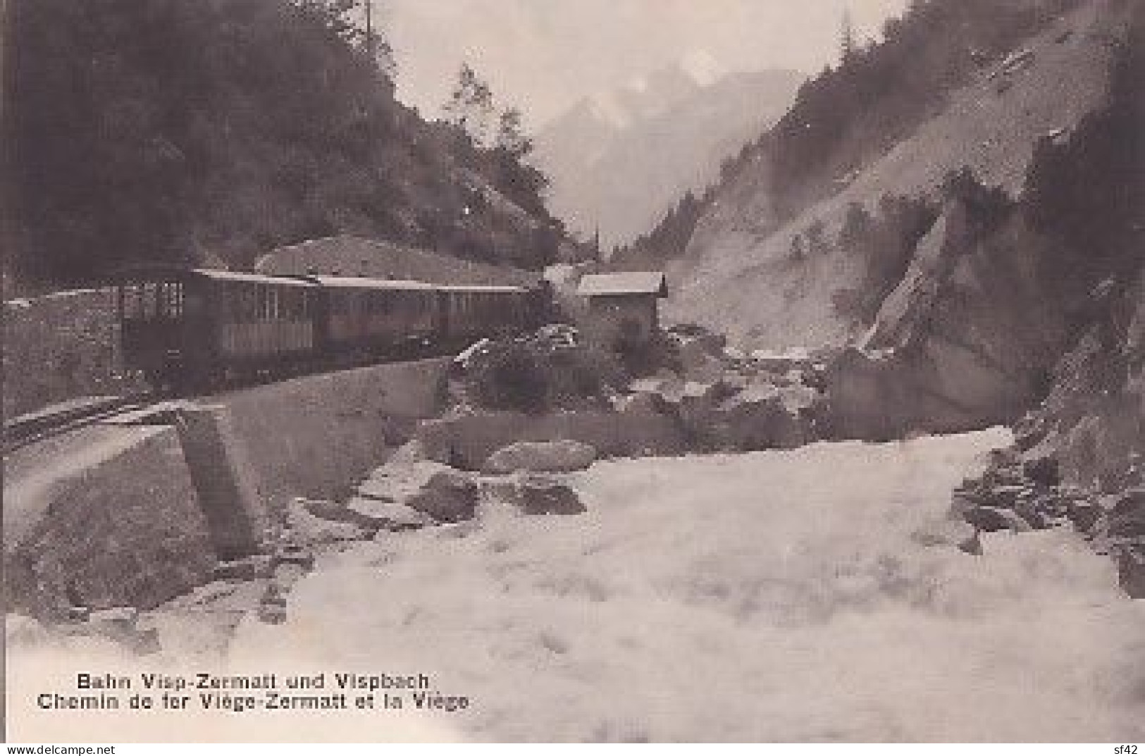 CHEMIN DE FER  VIEGE ZERMATT ET   LA VIEGE - Zermatt