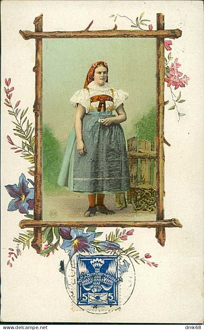 CZECH REPUBLIC - IGLAUER FOLK COSTUME - STAMP - 1900s (18334) - Tschechische Republik