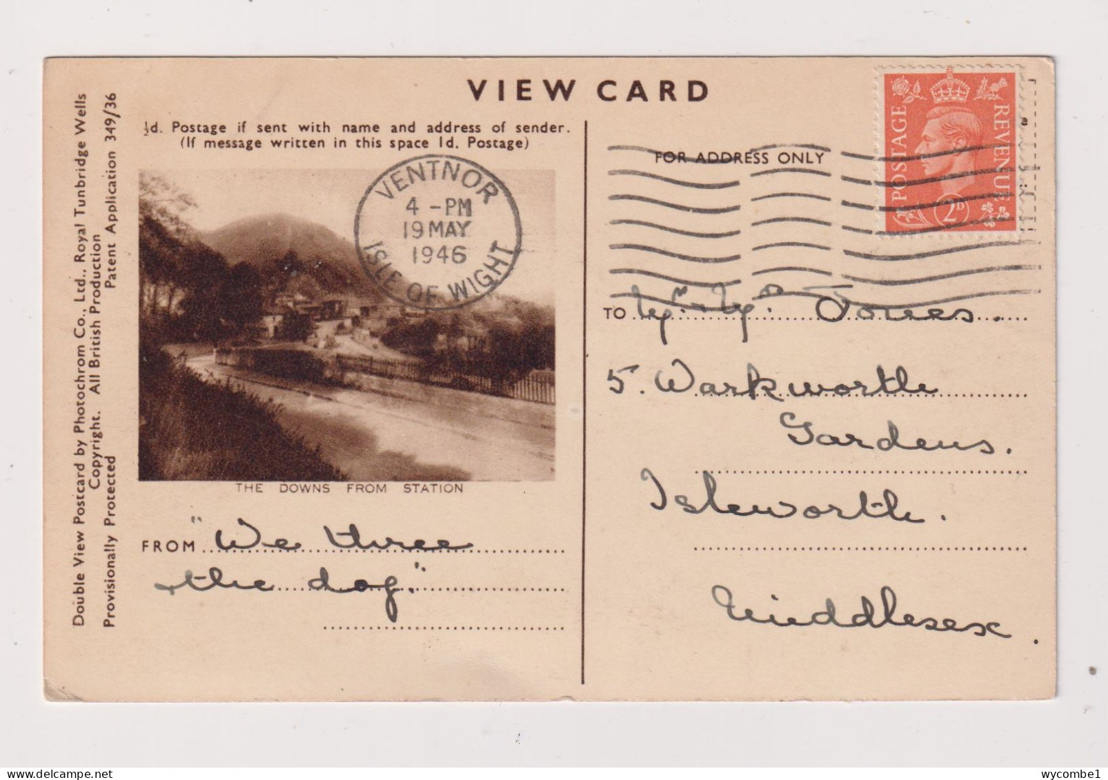 ENGLAND -  Ventnor Steephill Cove  Used Vintage Postcard - Ventnor