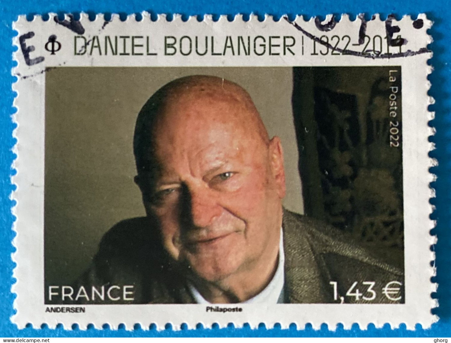 France 2022 : Daniel Boulanger, écrivain, Poète, Scénariste Et Acteur N° 5547 Oblitéré - Used Stamps