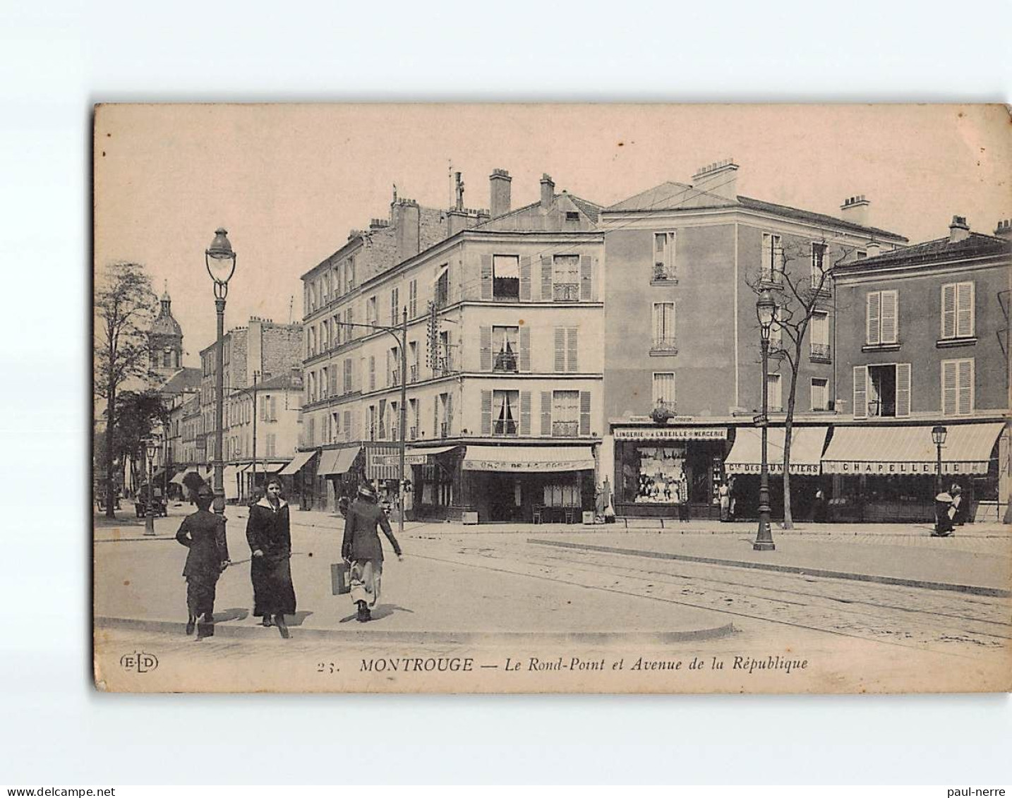 MONTROUGE : Le Rond-Point Et Avenue De La République - état - Montrouge