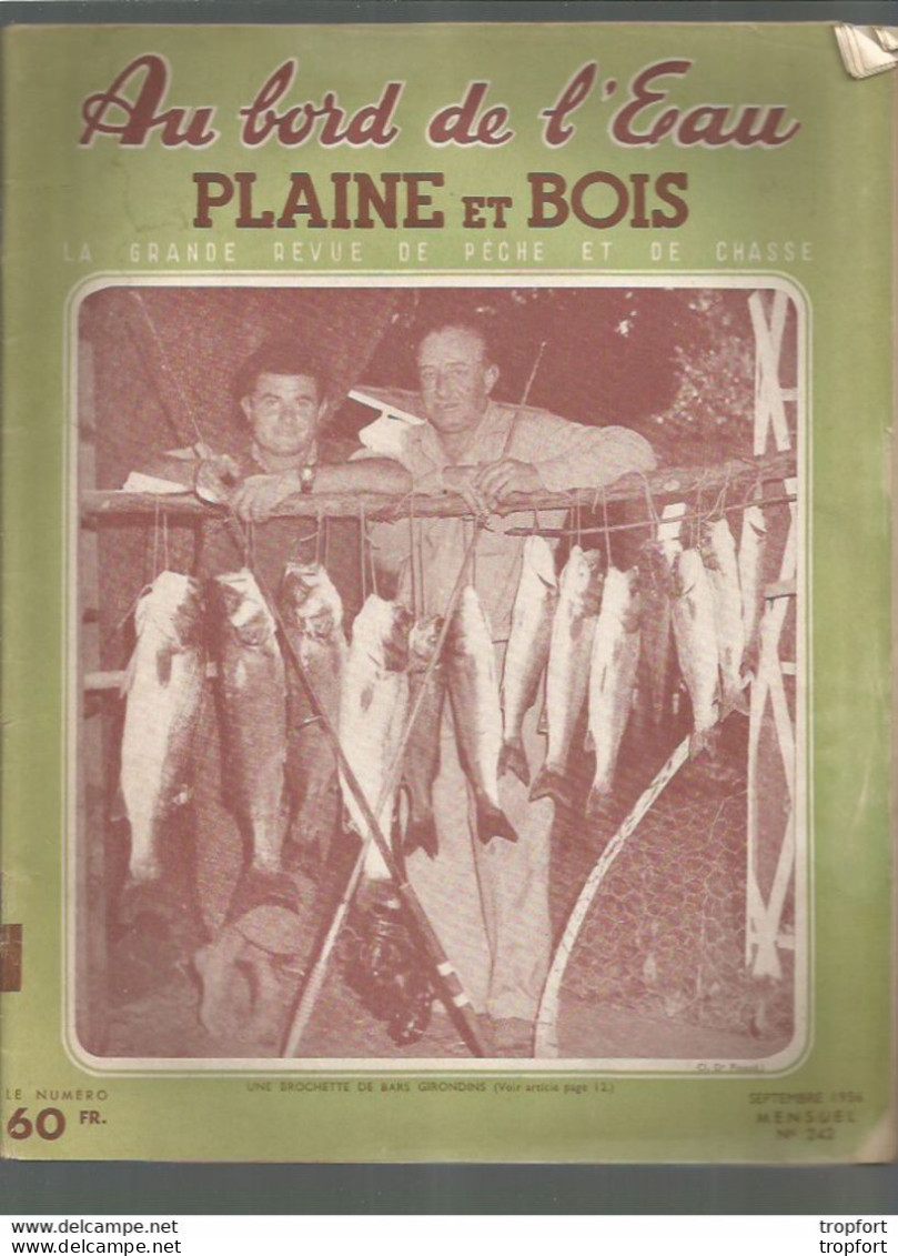 Vintage / Old French Newspaper Fisching // Superbe Revue PECHE Au Bord De L'eau 1956 Chasse /   Pont Sur Yonne Renault - Nature