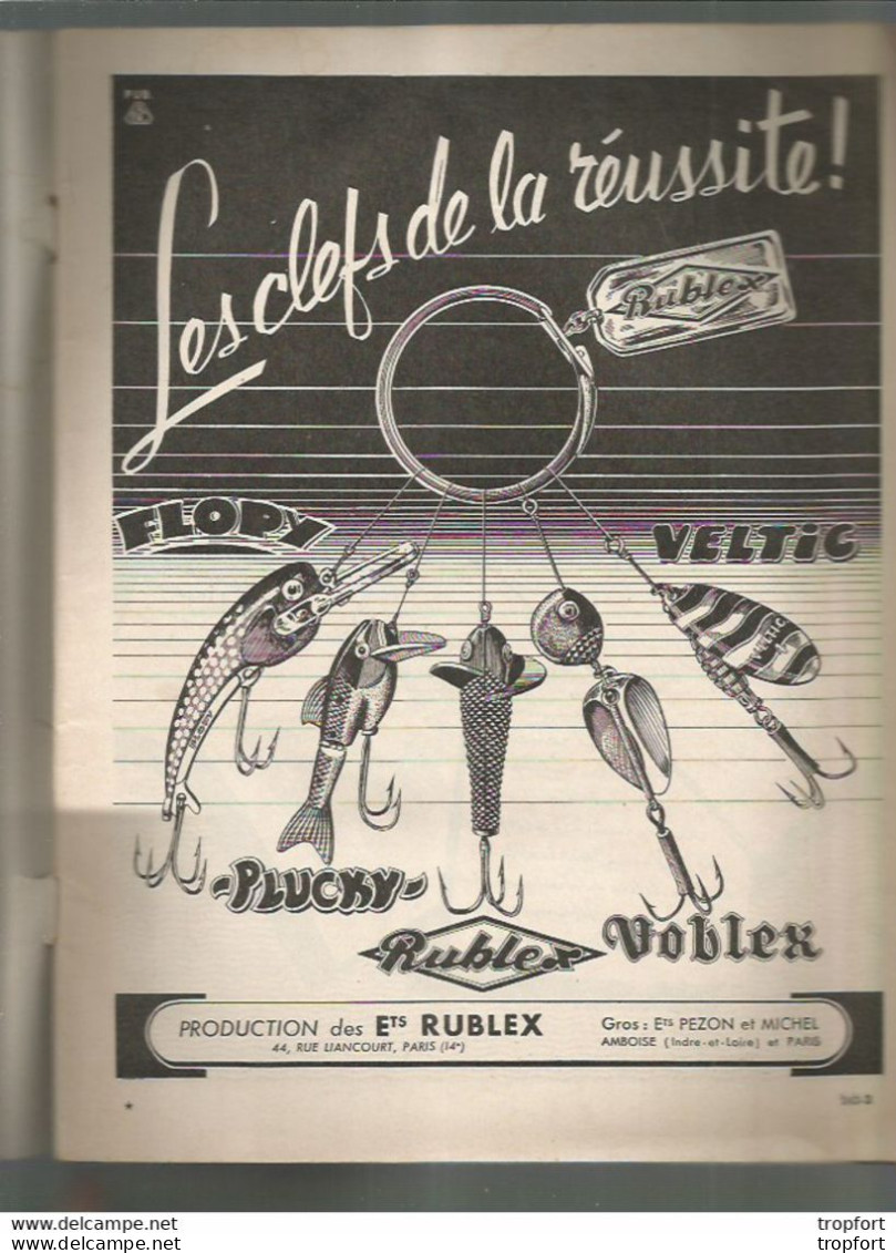Vintage / Old French Newspaper Fisching // Superbe Revue PECHE Au Bord De L'eau 1956 Chasse /   Pont Sur Yonne Renault - Nature